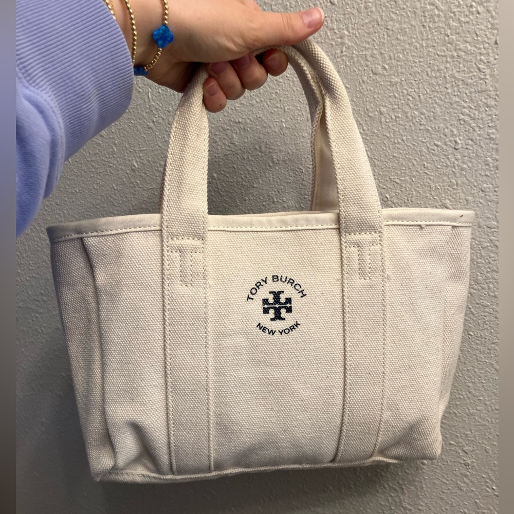 Tory Burch mini canvas tote bag